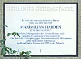 Dia-Serie Harden, Maximilian