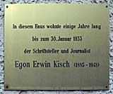 Dia-Serie Kisch, Egon Erwin
