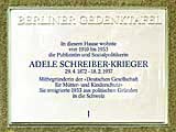 Dia-Serie Schreiber-Krieger, Adele