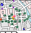 Kartenskizze Unter den Linden - Denkmal Alexander von Humboldts (Mitte)