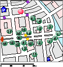 Kartenskizze Unter den Linden - Hegelplatz (Mitte)