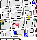 Kartenskizze Unter den Linden - Komische Oper (Mitte)