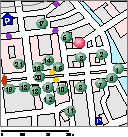 Kartenskizze Unter den Linden - Palais am Festungsgraben (Mitte)