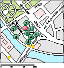 Kartenskizze Nikolaiviertel - Gedenkplatte Berliner Stadtsiegel (Mitte)